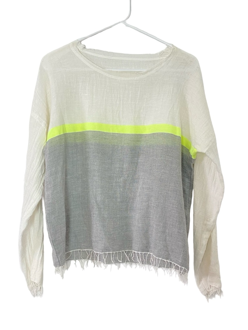 Lemlem Cotton Shirt Womens Size Small Long Sleeve Pullover Lightweight Striped